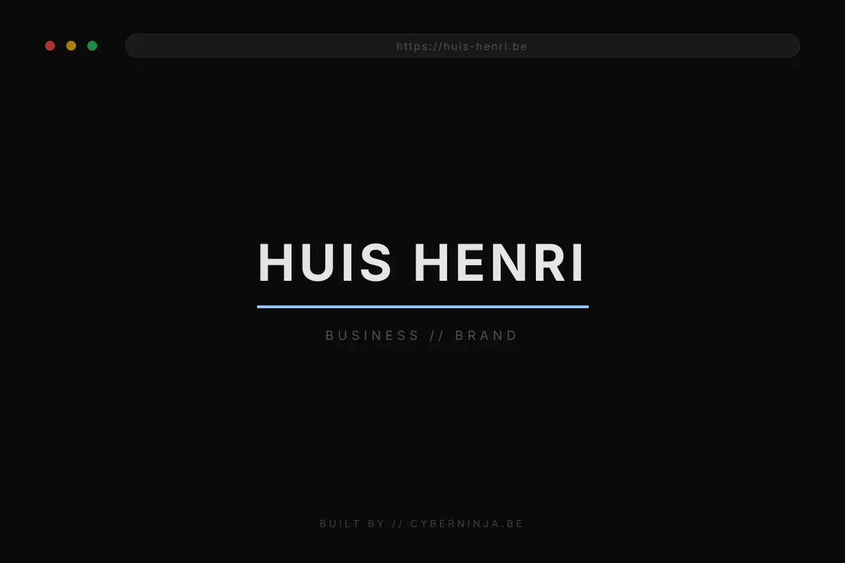 Huis Henri website screenshot